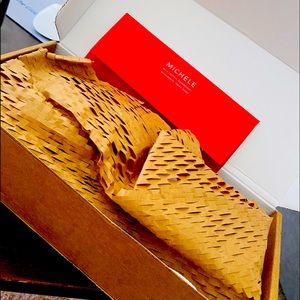 For sale: NIB Women’s Michele Apple Watch Band/Black Stainless Steele.